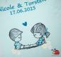 Preview: Kissen Hochzeit Gebirge Blumen Herz Liebe